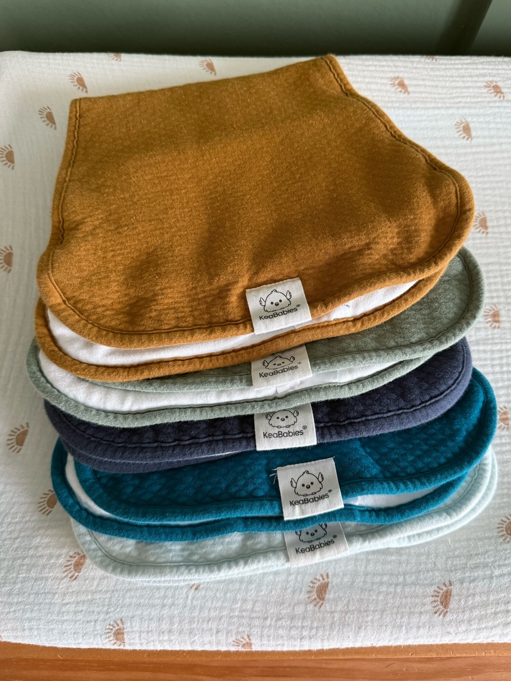 Keababies burp cloth set